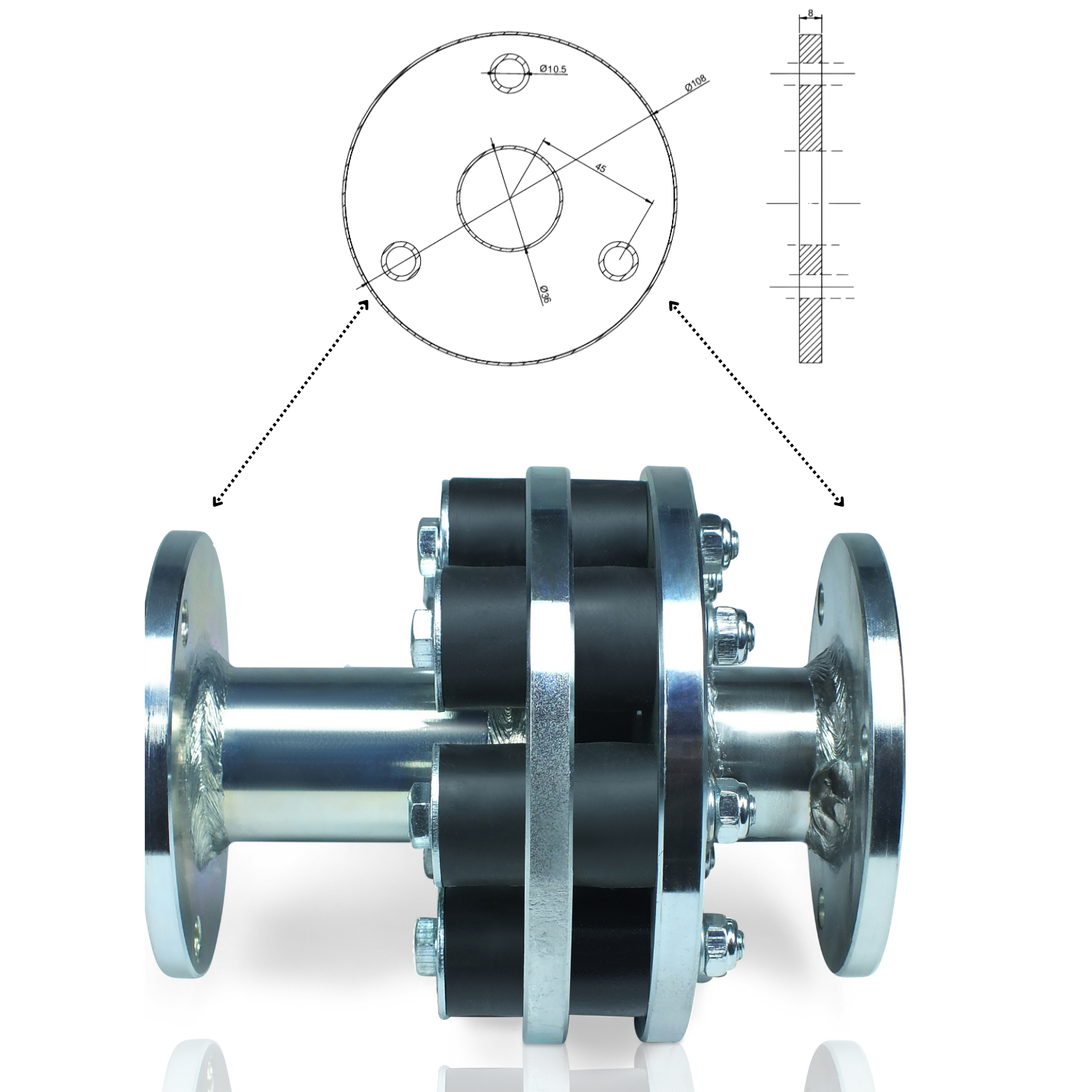 Mast Tower & Zubehör Tragfähigkeit bis 40 kg für Windgeneratoren von IstaBreeze®