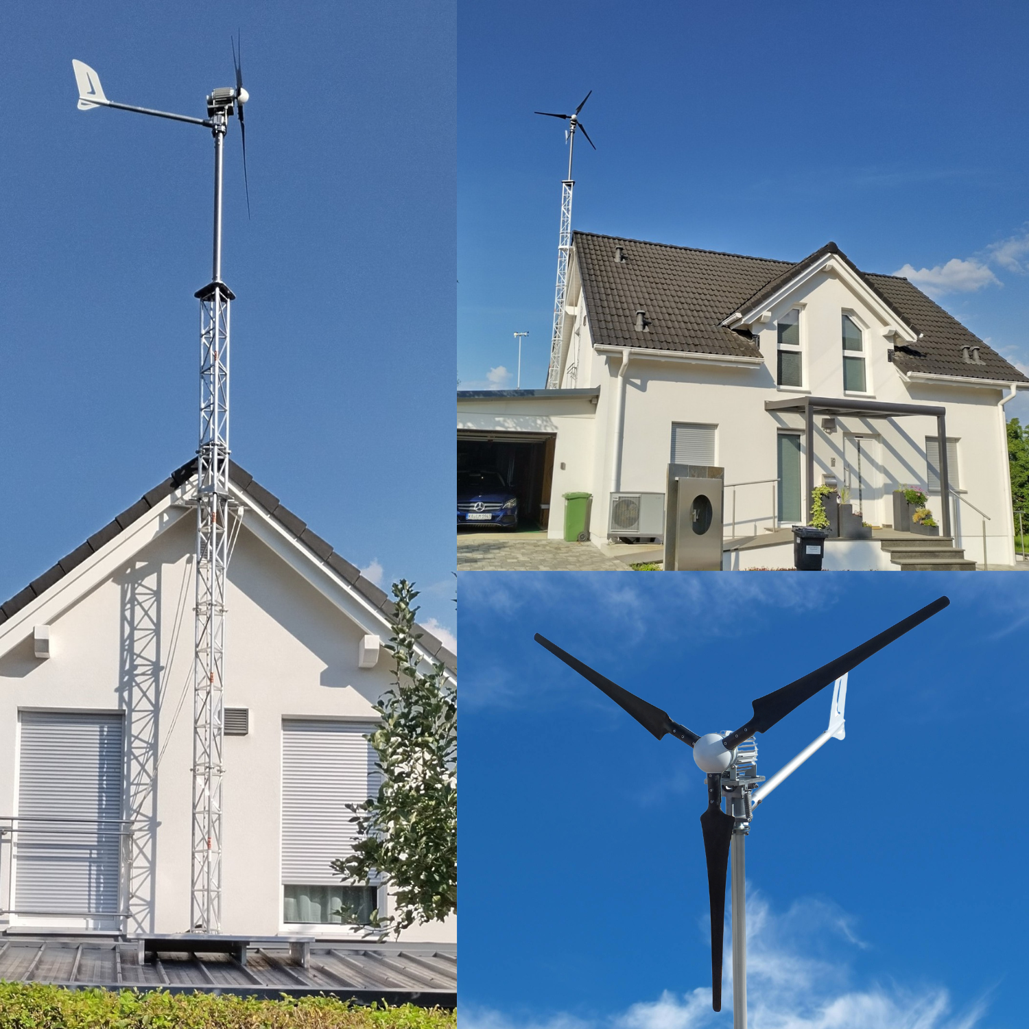Angebot mit Auswahl IstaBreeze® Windturbine mit Kippvorrichtung – Auswahl zwischen 1500W und 2000W
