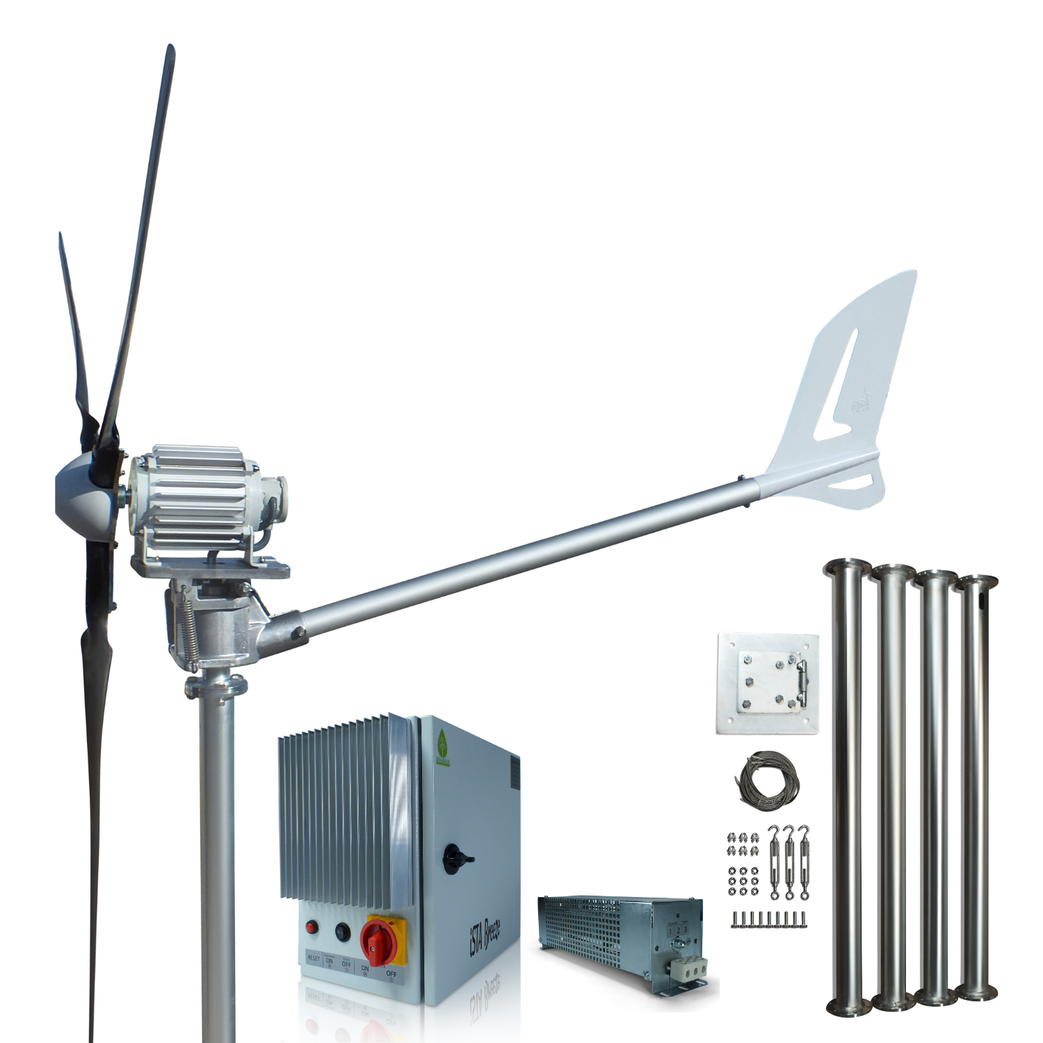 Angebot mit Auswahl IstaBreeze® Windturbine mit Kippvorrichtung – Auswahl zwischen 1500W und 2000W