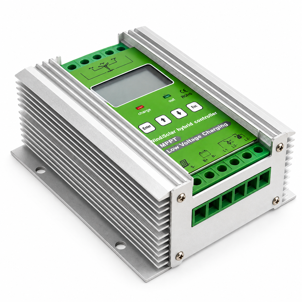 MPPT 500W 12V- 24V wind solar hybrid charge controller with booster function