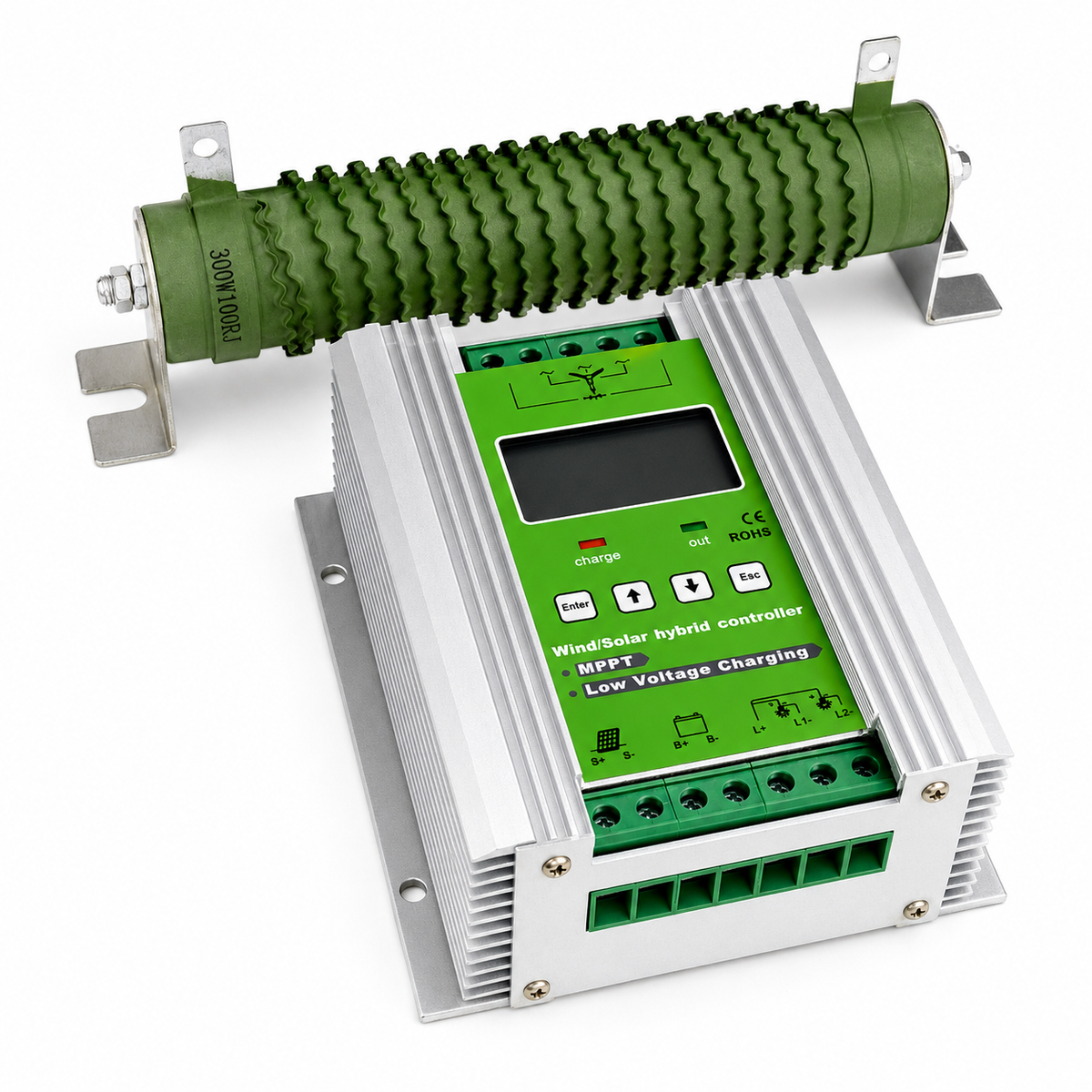 MPPT 500W 12V- 24V wind solar hybrid charge controller with booster function