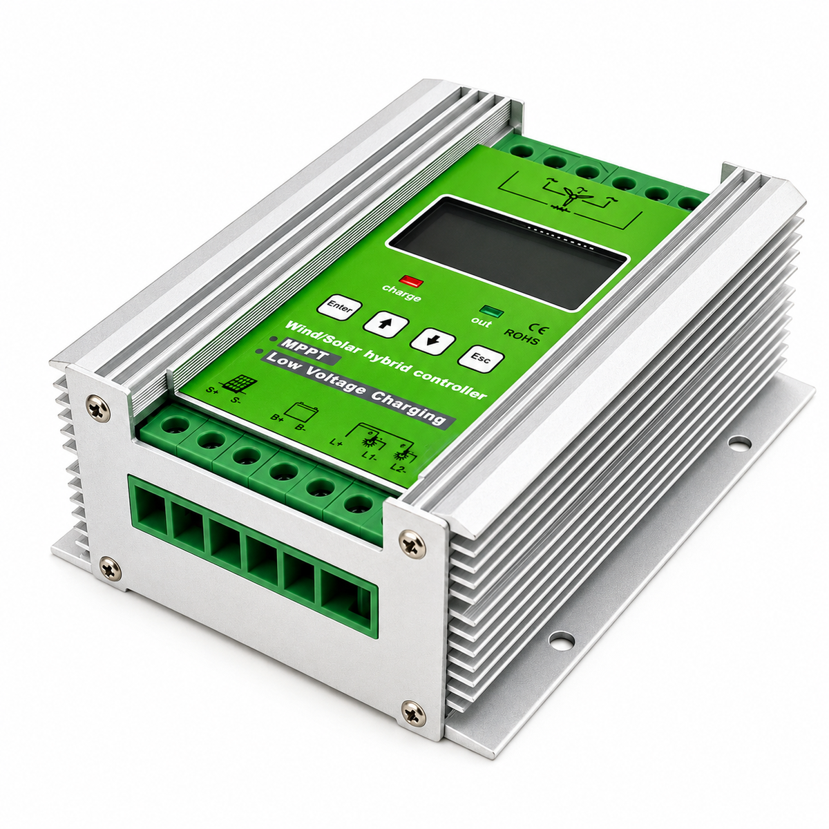 MPPT 500W 12V- 24V wind solar hybrid charge controller with booster function