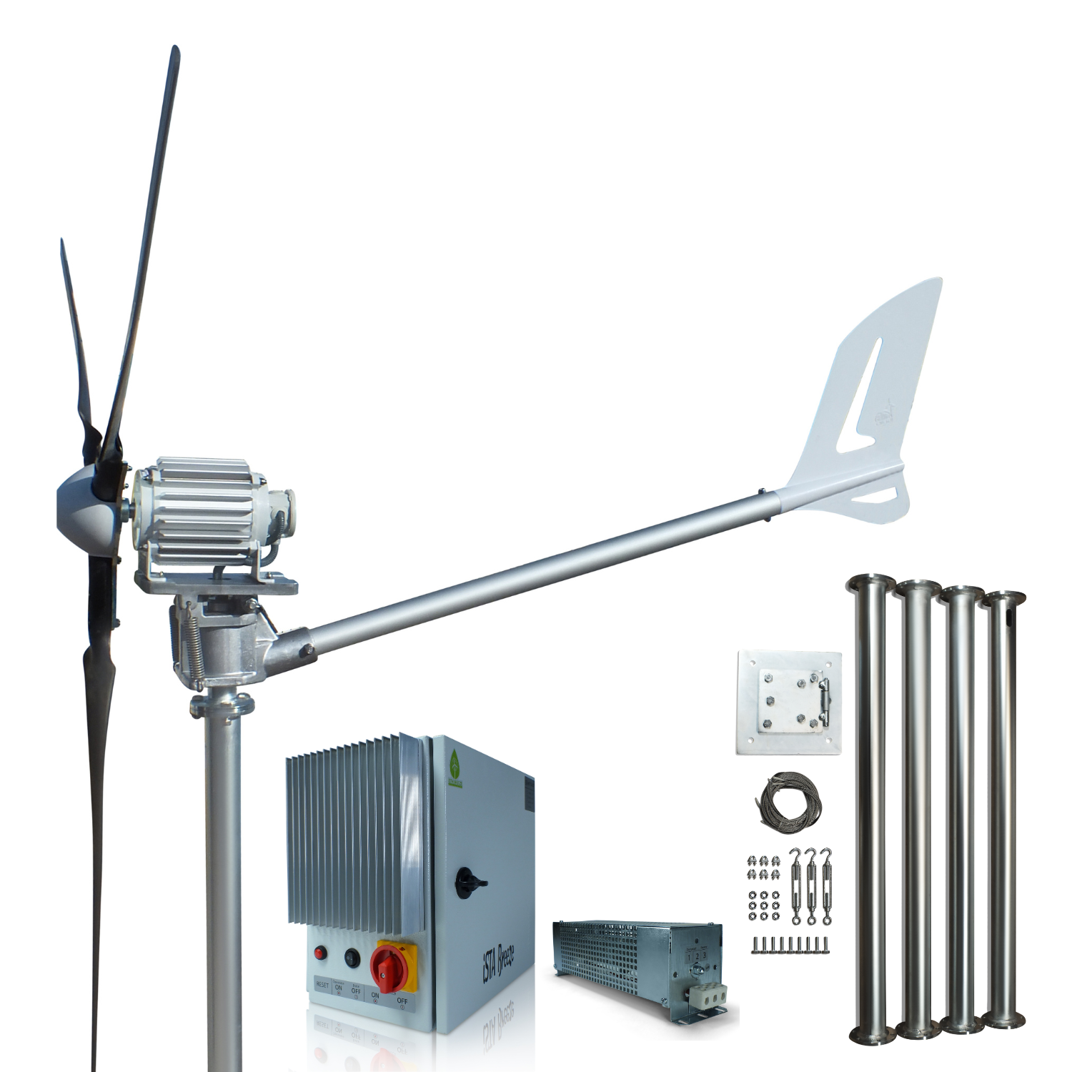 Angebot mit Auswahl  IstaBreeze® Windturbine mit Kippvorrichtung – Auswahl zwischen 1500W und 2000W