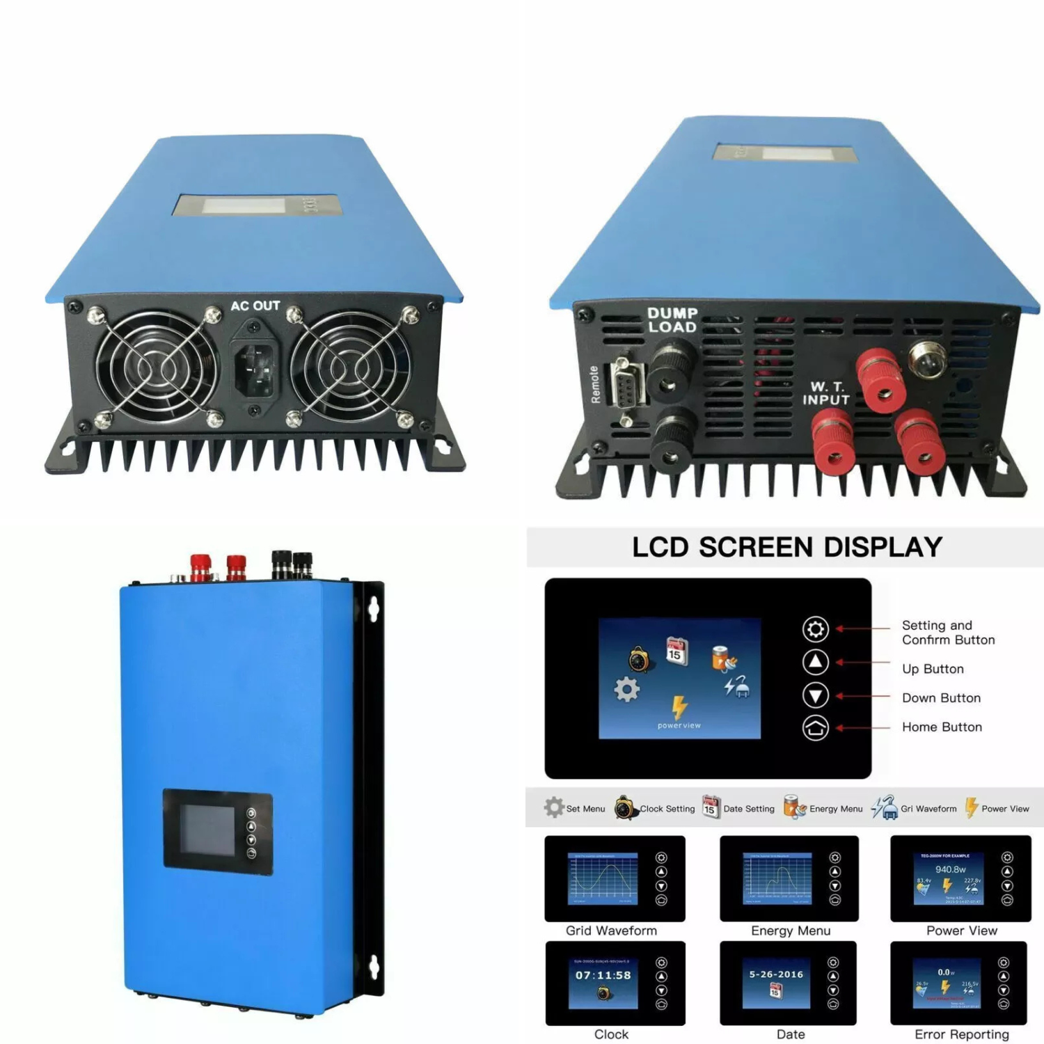 220 Volt Windsafe IstaBreeze®  2000 Watt Windkraftanlage  direkt an die Steckdose