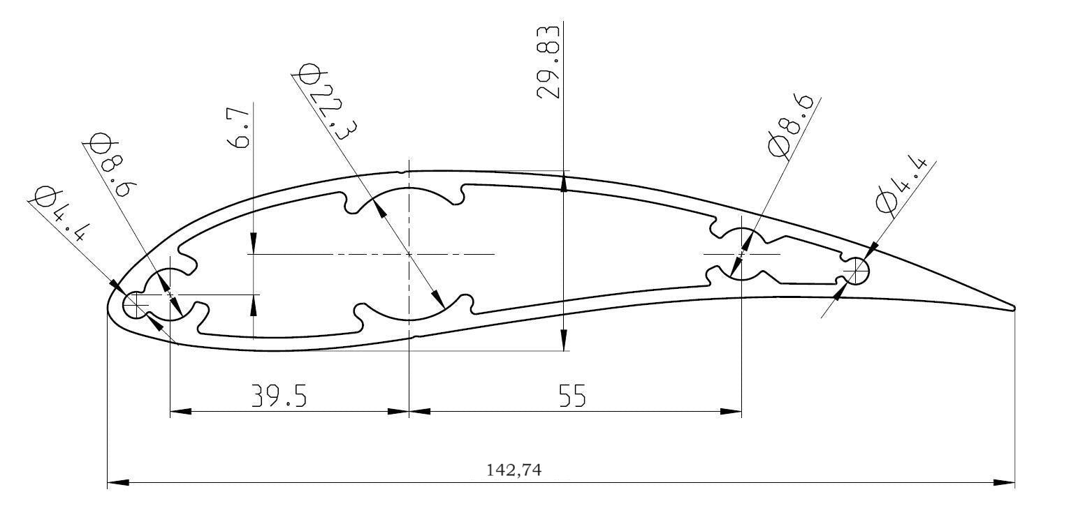 Darrieus Windrad Flügel Vertikal Windturbine Blätter