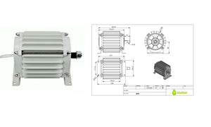 Permanent magnet generator 12 - 24 eller 48 volt version