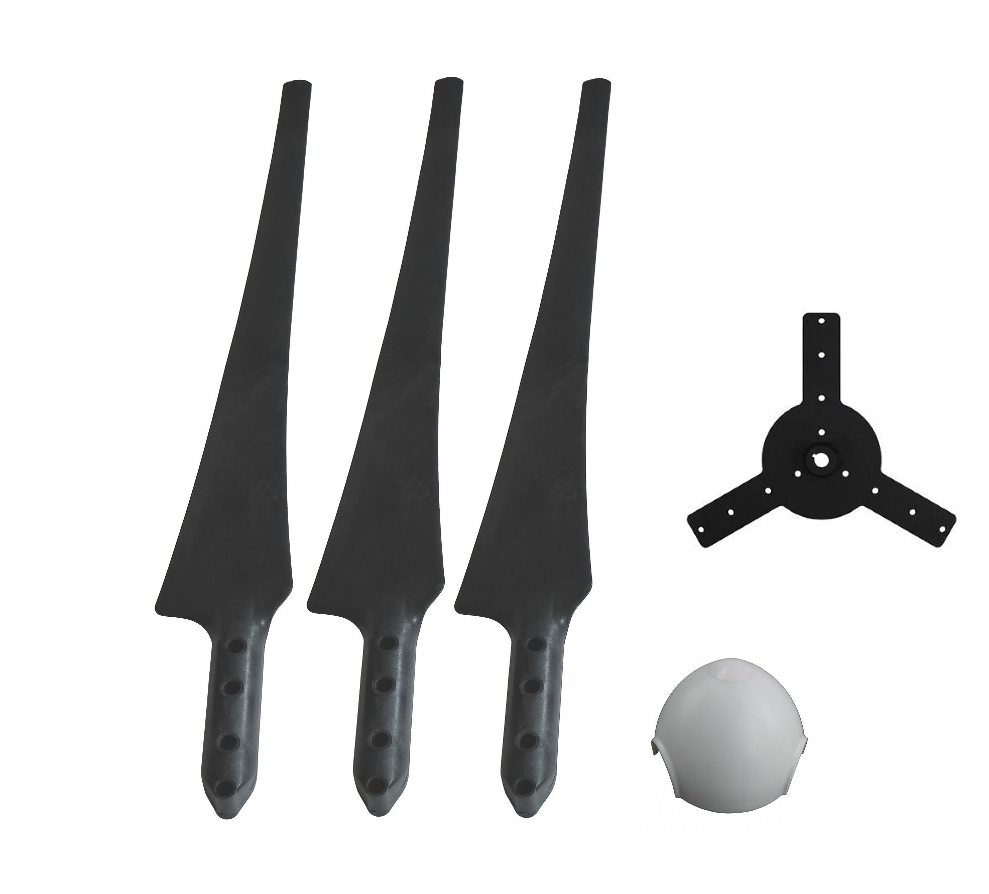 Aspas de rotor de generador de viento de alto rendimiento de 107 cm