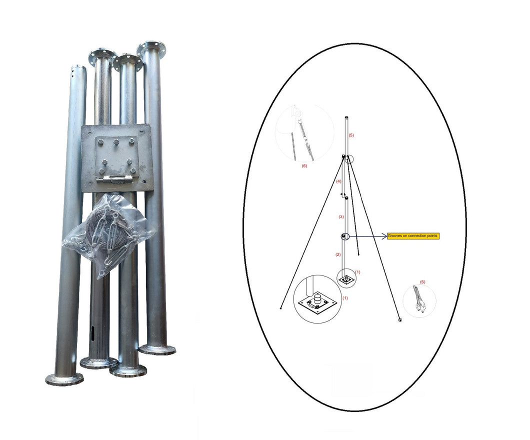 Mast tower & accessories for wind generators from IstaBreeze